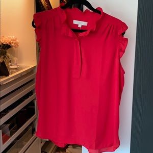 Brand new sleeveless red blouse